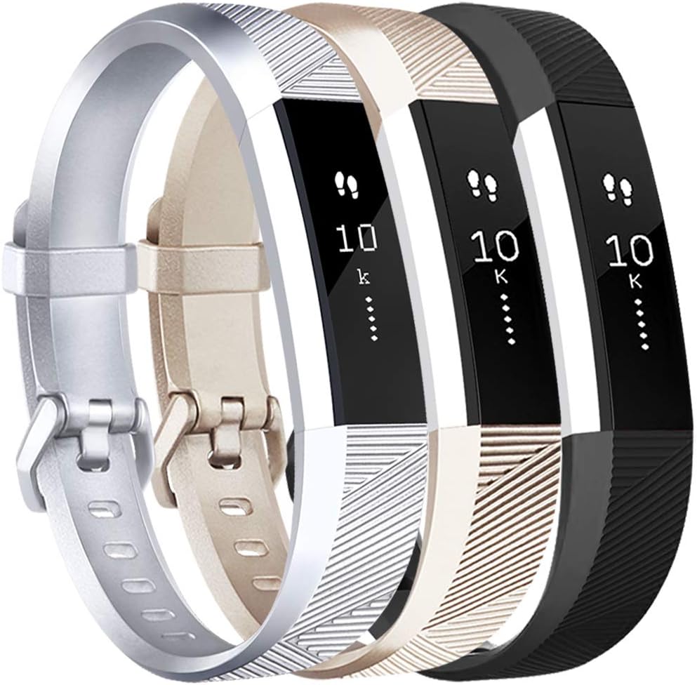 Vancle Bands Compatible with Fitbit Alta HR and Fitbit Alta, Newest Sport Wristbands with Secure Metal Buckle for Fitbit Alta HR/Fitbit Alta