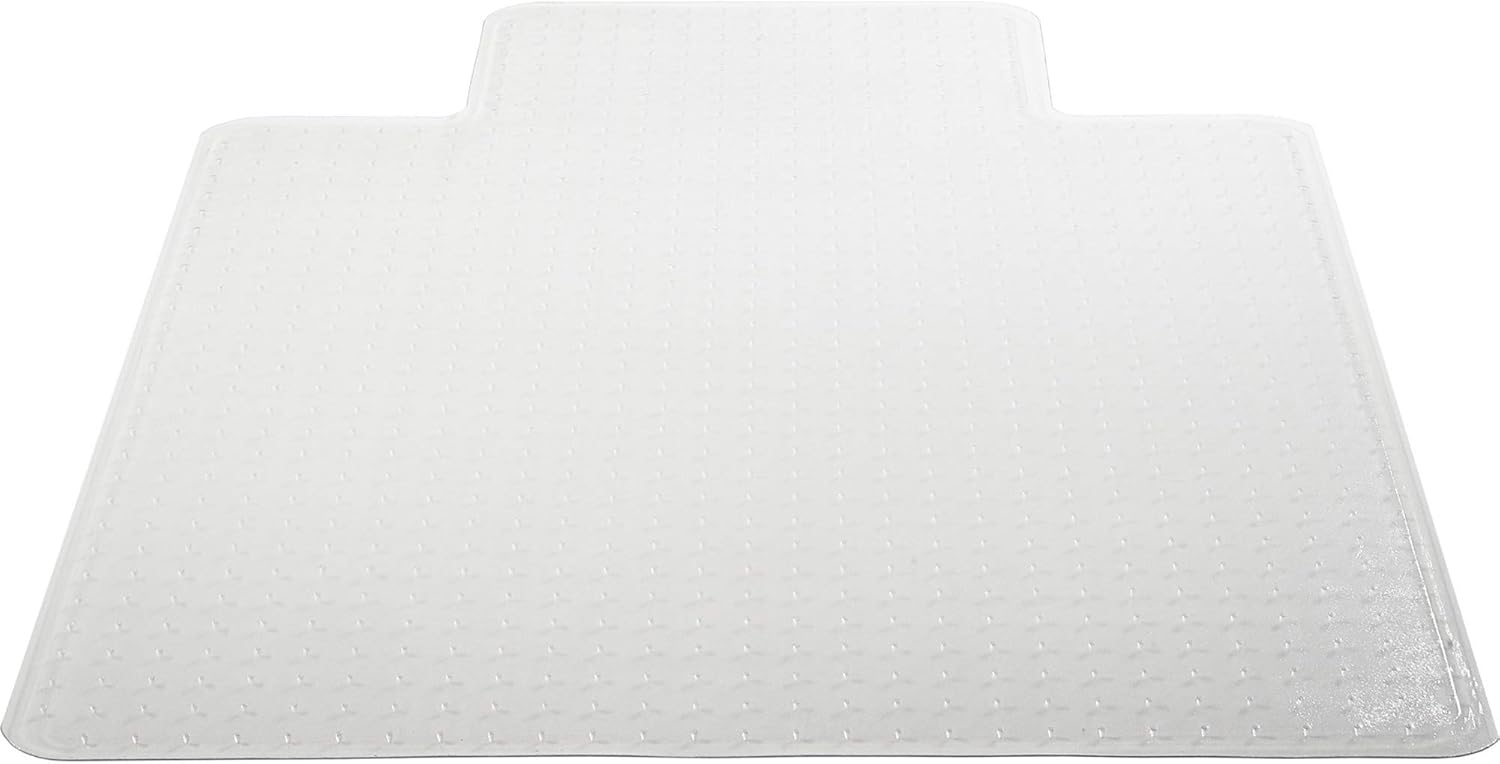 Lorell, LLR82820, Low-Pile Carpet Chairmat, 1 / Each, Clear, 45x63 w/25x12 Lip
