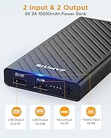 Vista 4 de Paquete de Batería para Chaleco Calefactable, Power Bank de 10000mAh 5V 2A Especialmente Diseñado para Chaqueta Calefactable, Ropa Calefactable