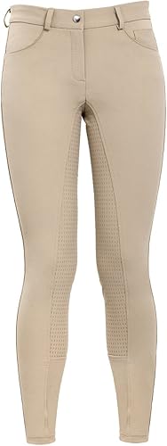 HR Farm - Pantalones de montar a caballo para mujer con agarre de silicona