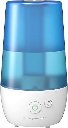 Miniatura 13 de PureGuardian Humidificador ultrasónico de niebla fría de 1 galón, tiempo de funcionamiento de 48 horas, calas de 410 pies cuadrados, humidistato,