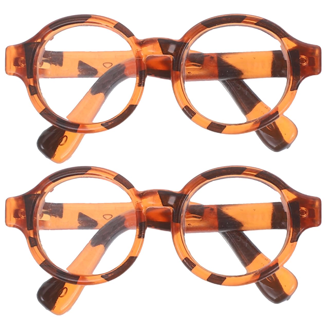 HOOTNEE 2 works Mini Glasses Doll Sunglasses Accessories Lightweight Eyewear Props for 17 Inch Dolls Diy Dress up Craft