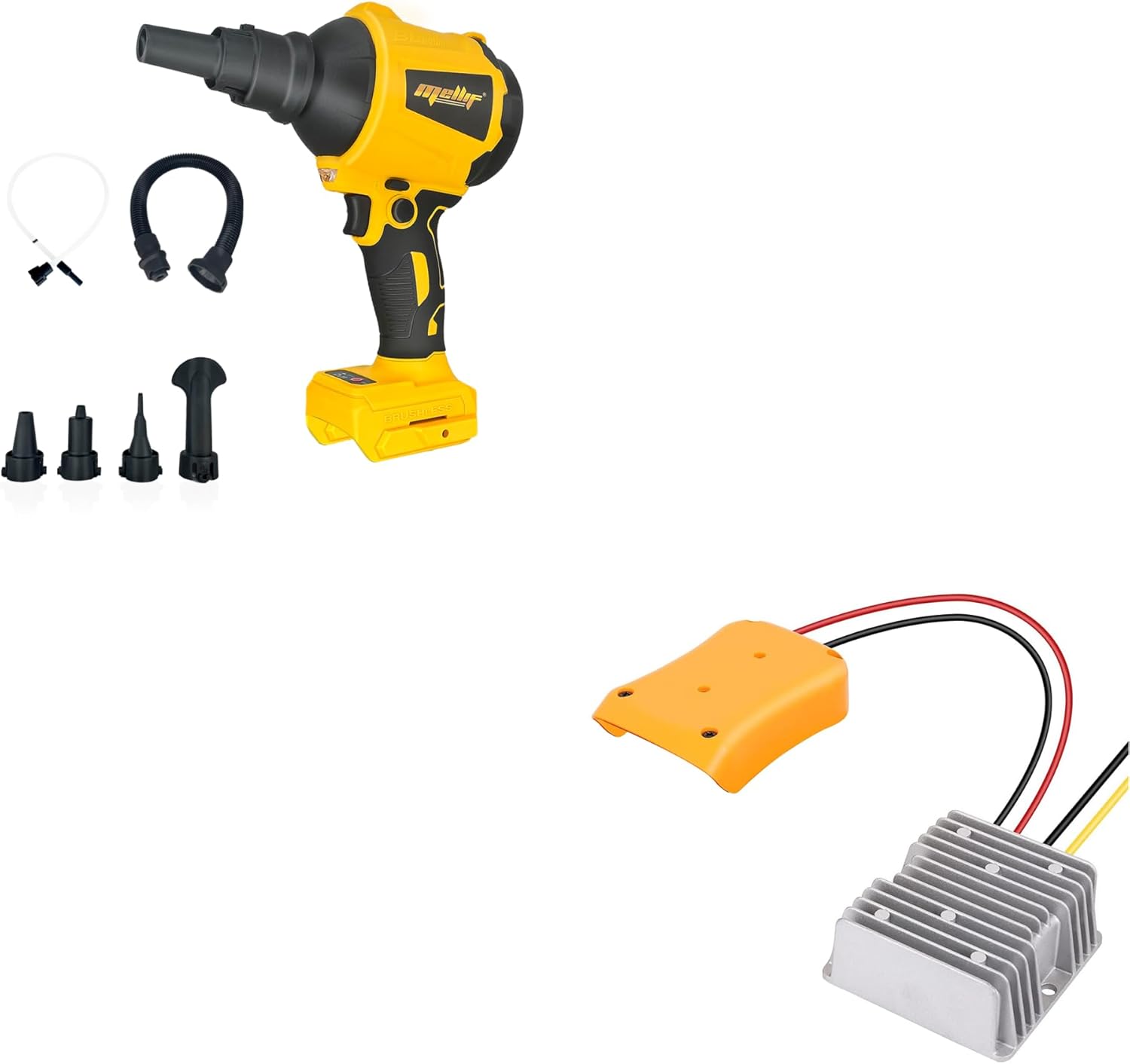 Cordless Air Duster and DC Power Adapter for Dewalt 20V Max