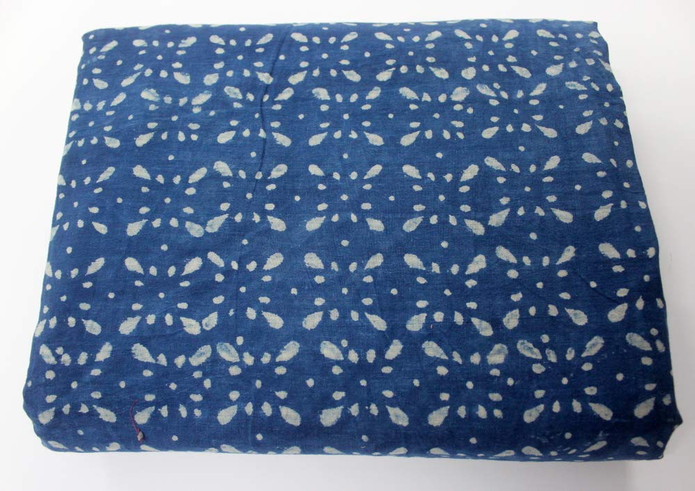Tkanina bawełniana z nadrukiem blokowym, ręcznie drukowana, indyjska tkanina, miękka tkanina bawełniana firmy The Yard, Jaipuri Kurti Print materiał na szale, letnią sukienkę (10