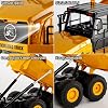 HUINA 1553 1/24 High Quality 11CH RC Model Dump Truck Multifunctional Work Machine with Remote Control -2.4G Audio&Light
