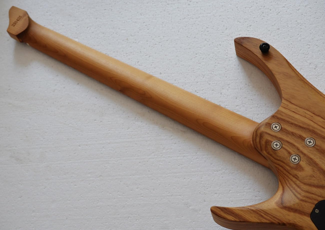 Amazon | 2024 ファンフレット6弦ヘッドレスエレキギターブルー