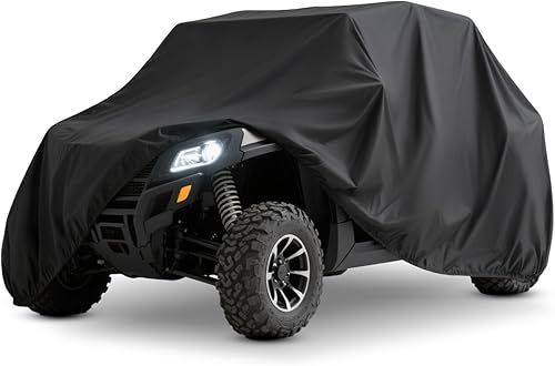 XYZCTEM Funda UTV con material Oxford negro resistente, impermeable, 114.17 x 59.06 x 74.80 pulgadas (290 150 74.8 in) incluida bolsa de