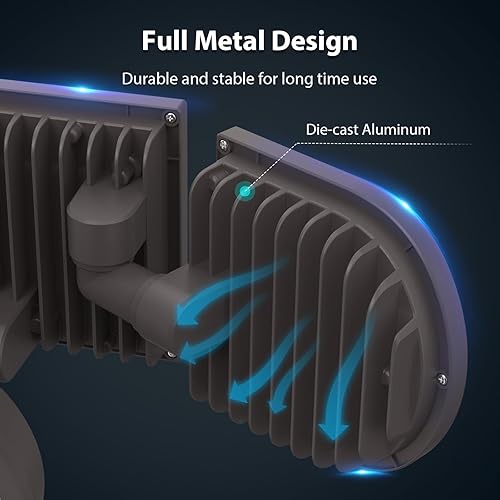 Miniatura 6 de iMaihom Luz de seguridad LED con sensor de movimiento de 100 W, luces de inundación súper brillantes de 9000 lm para exteriores, reflector exterior