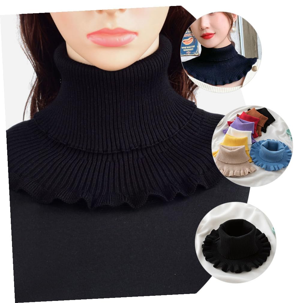 GALPADA 5 Uds Cuello Alto Cálido Cuello Falso Spandex Accesorios Miss