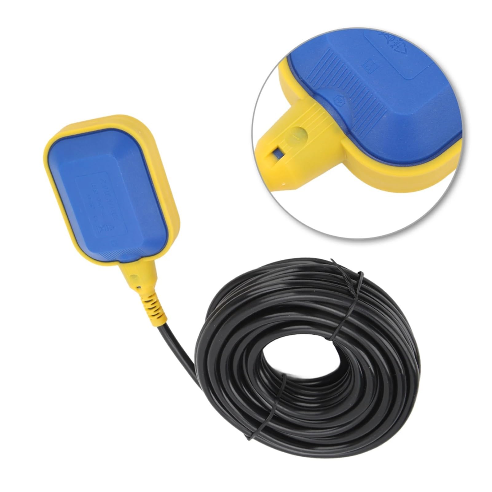 Interruptor de flotador con cable 1 unidad de interruptor de flotador controlador de 10 m, interruptores de líquido, contactor de nivel de agua y fluido, sensor de bomba y tanque.