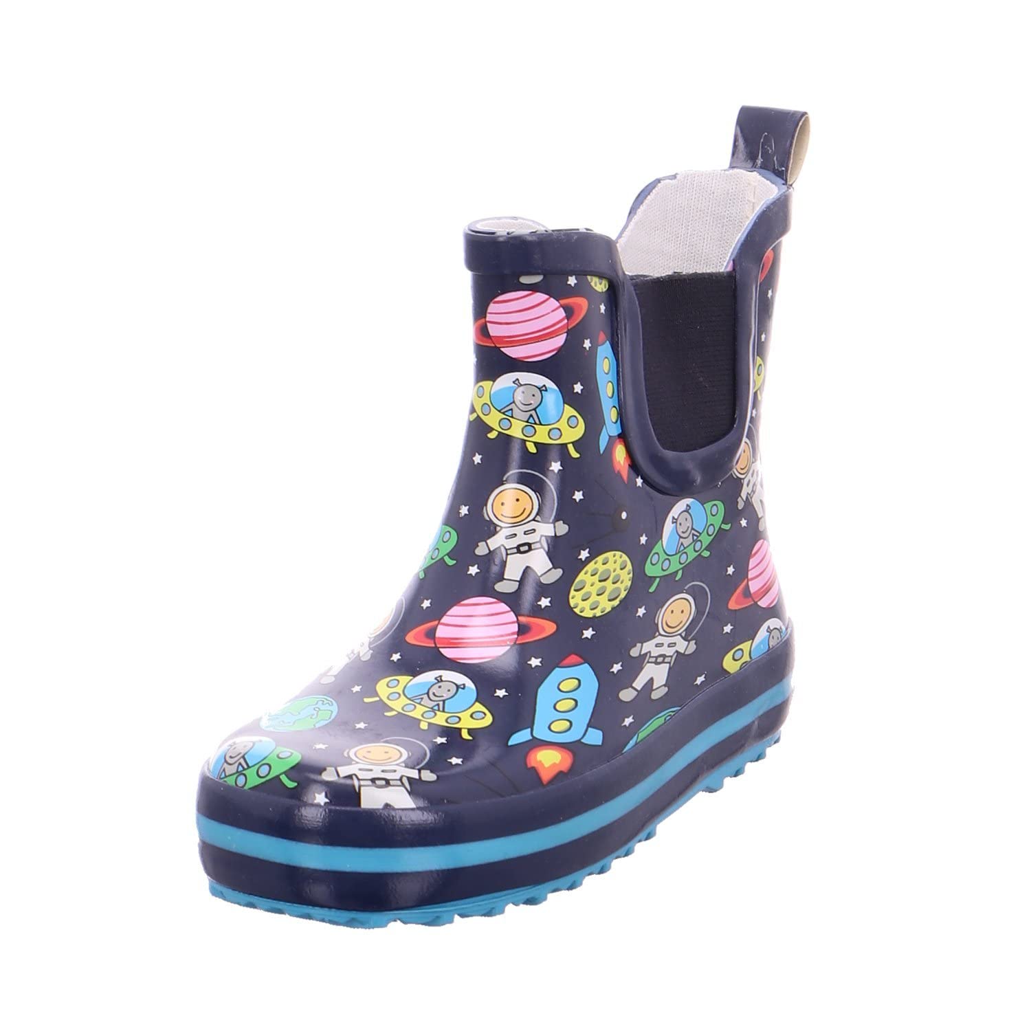 Beck Boy's Space Wellington Boots, Blue, 8 UK Child