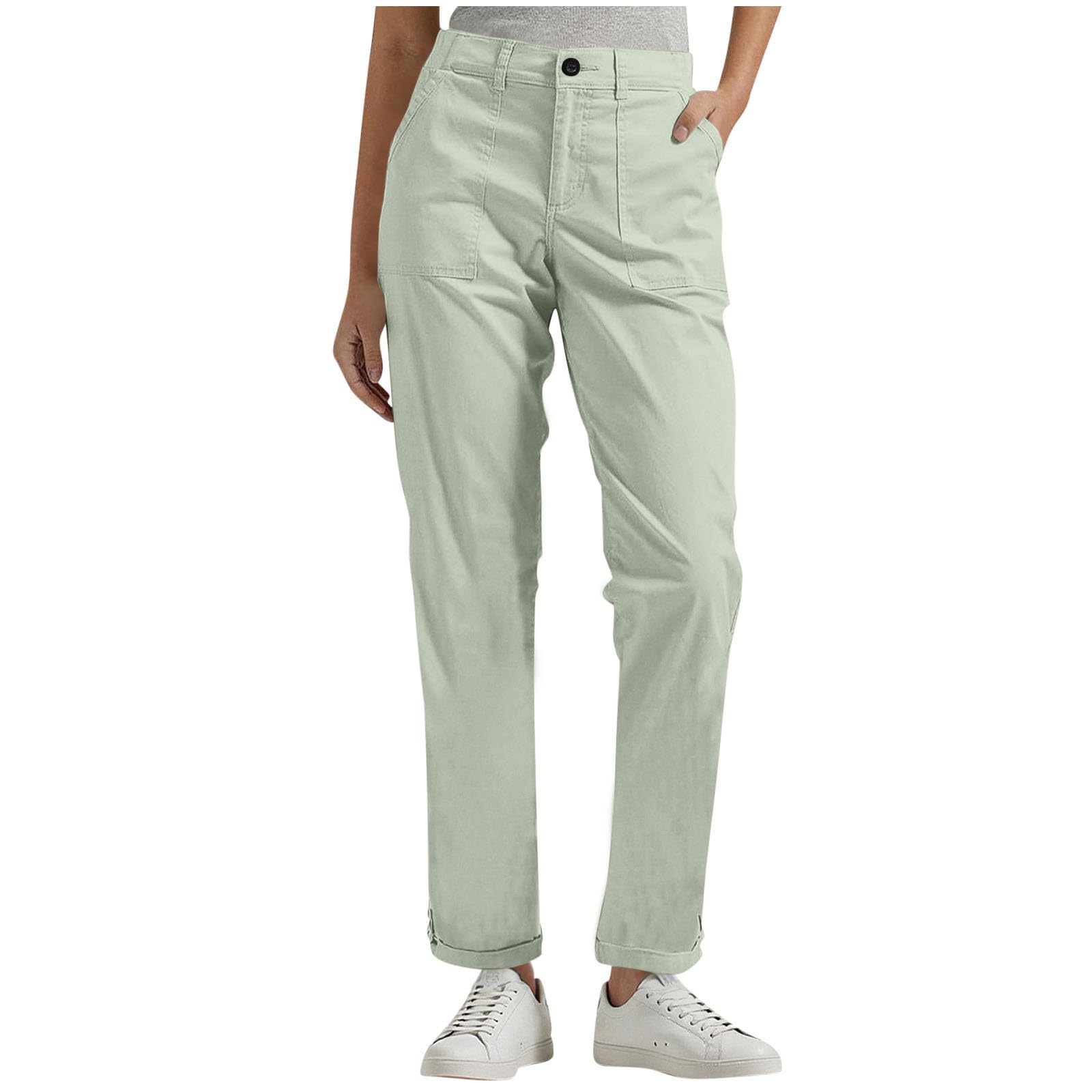Womens Dress Pants Straight Leg Work Pants with Pockets High Waist Business Casual Slacks Fall Spring Outfits