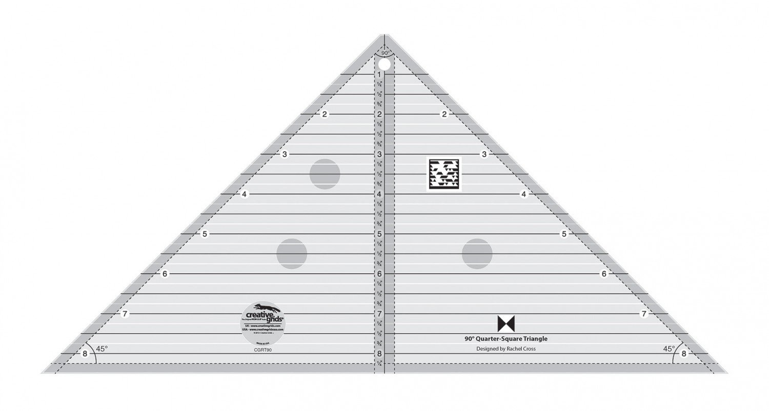 Creative Grids90 Degree Quarter-Square Triangle by Creative Grids