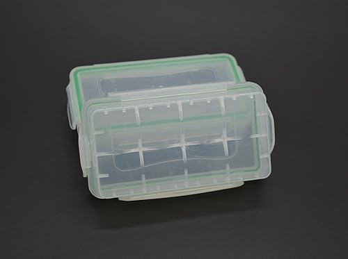 Miniatura 3 de 4 piezas de plástico transparente impermeable para almacenamiento de baterías 18650  baterías 16340  baterías CR123A