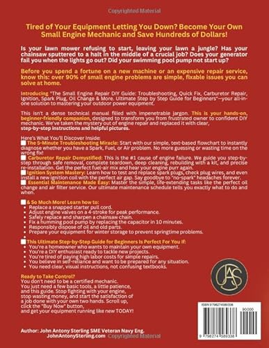 image for The Small Engine Repair DIY Guide: Troubleshooting, Quick Fix, Carbure
