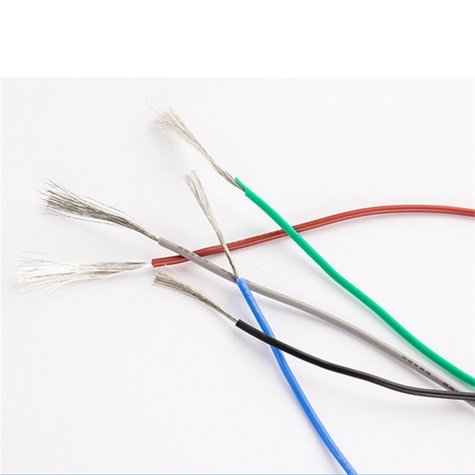 400 Metros/Rollo 24AWG Cable de Silicona Suave 40/0.08TS 0.2mm2 Cable Resistente al Calor cableado Conector eléctrico(Purple)