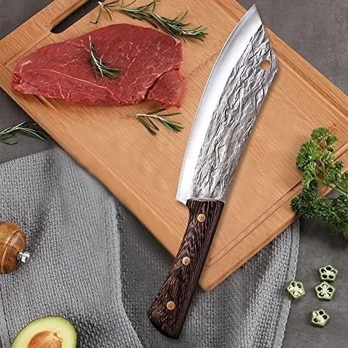 Meat cleaver, Knife Cleaver Chinese Chopping Knife Hand Forged Meat Cleaver Kitchen Knife Butcher Knife Meat Cleaver Chef Boning Knife Serbia Outdoor Knife Cutting Vegetable Cleaver Knife