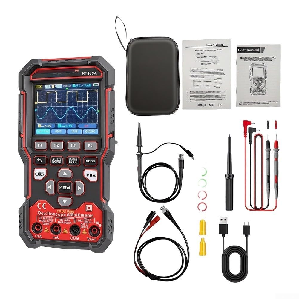 Oscilloscopio Digitale 3-in-1 Dual Channel Generatore Segnali