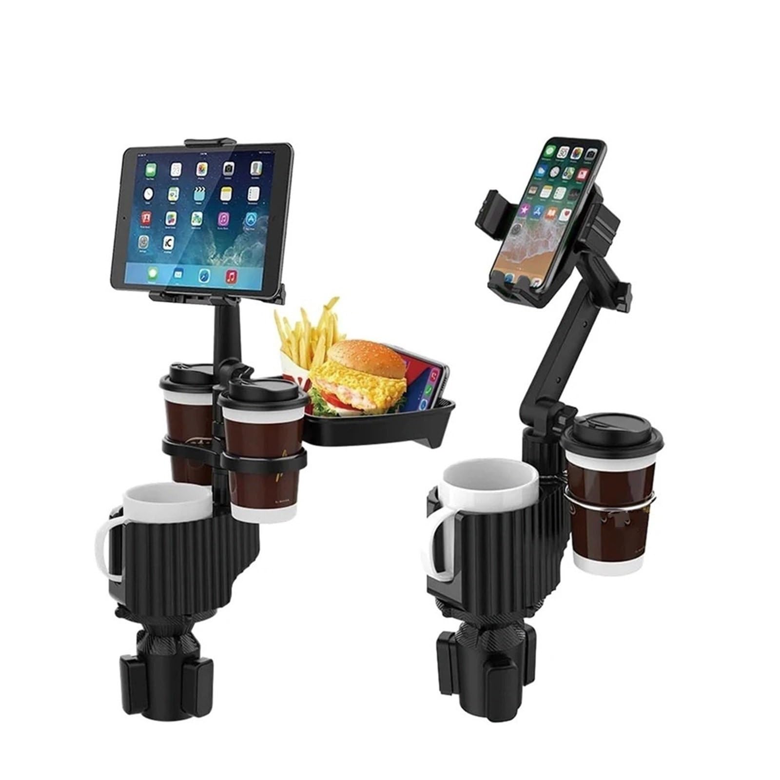 Soporte Movil Coche Supporto per tablet per auto 5 in 1 Portabicchieri Espansore Staffa per bottiglia regolabile multifunzionale rimovibile Accesorios Coche