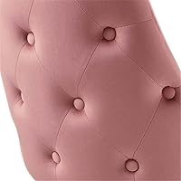 Vista 82 de Modway EEI-3907-GRY Adorn - Silla auxiliar de comedor de terciopelo copetudo, color gris