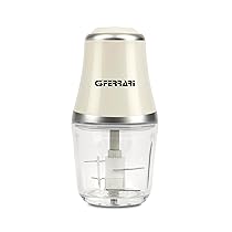 G3 Ferrari G20163 Tritatutto Vetromix, 500W, Bicchiere in Vetro, 500 ml, Funzionamento Pulse, Silenzioso, Lame INOX, Trita Carne, Verdure, Frutta, Bianco