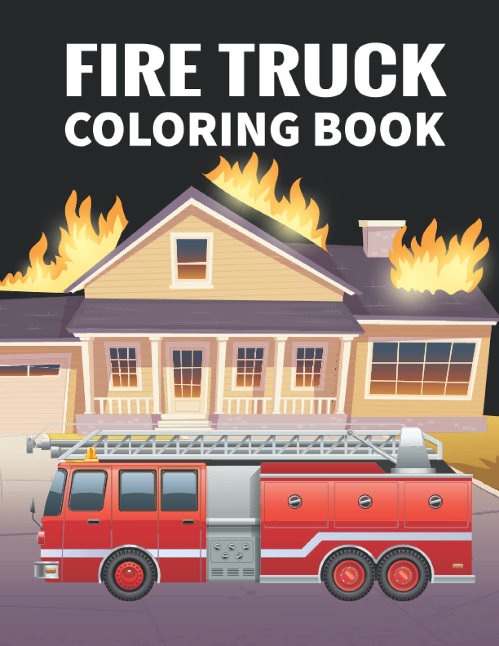 Buy Fire Truck Coloring Book: 100 Big and Simple Fire Engine Images