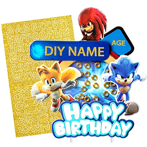 3D Custom Birthday Cake Topper,Diy Personalized Name And Age Birthday Party Supplies For Kids Boys,Birthday Cake Decorations With A-Z Letter And 0-9 Number（Gold） #TOP15