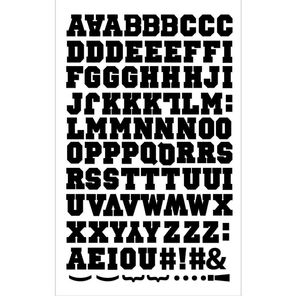 Snapklik.com : S.E.I 96 Pieces Iron-On Letters: 3/4 Inch Sport Iron-On ...