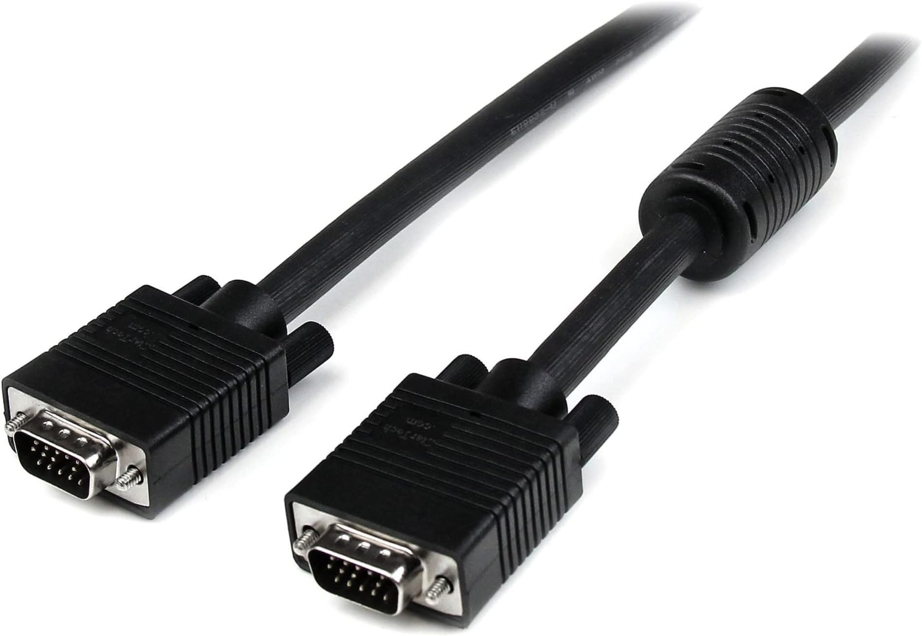 10 ft. (3 m) VGA to VGA Cable - HD15 Male to HD15 Male - Coaxial High Resolution - VGA Monitor Cable (MXT101MMHQ10) Black