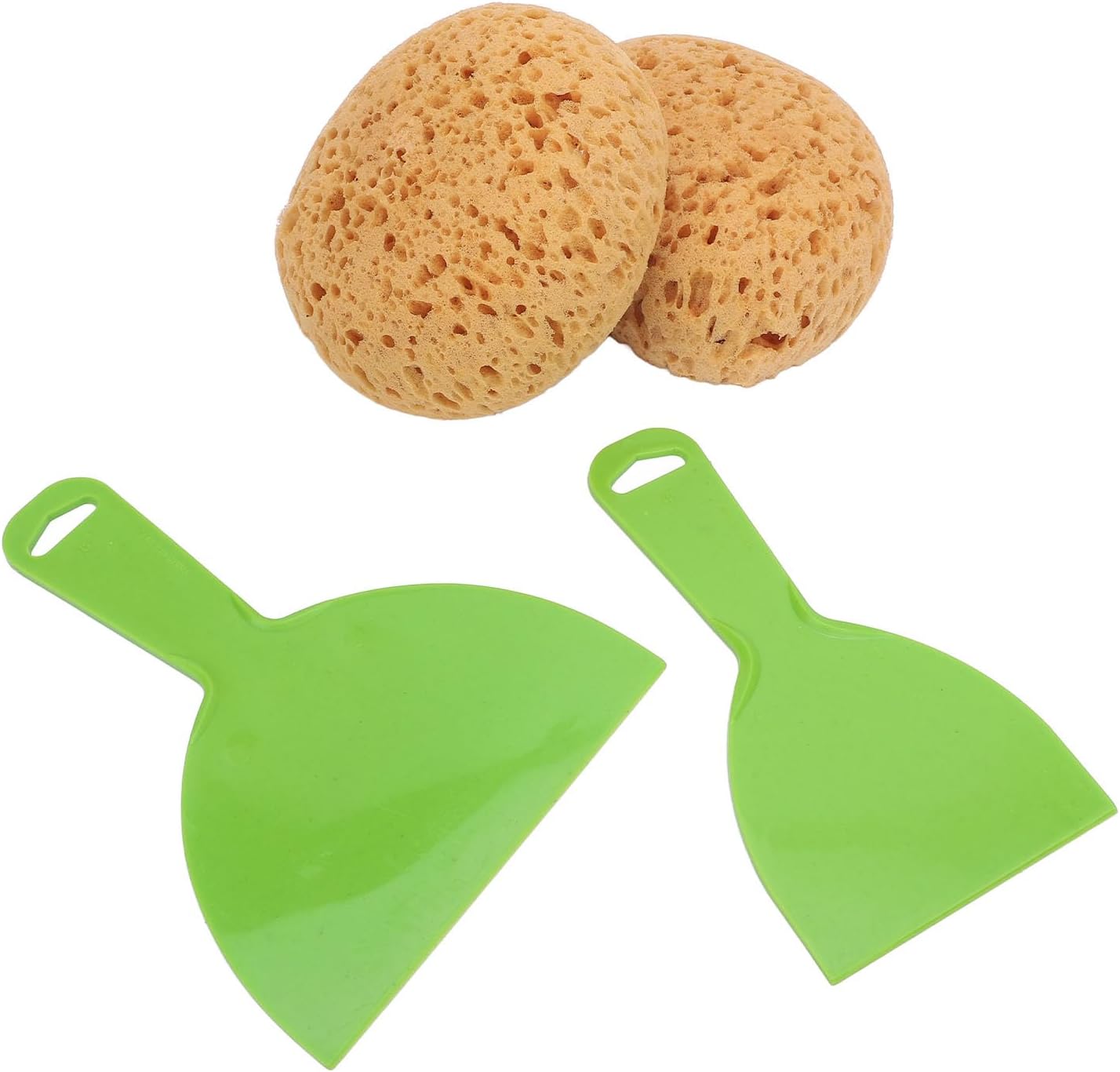 Eujgoov 2Pcs Seaweed Drywall Texture Patch Sponges Plastic Putty Cutters Kit Lightweight Reusable for DIY Painting Ceiling Tiles Ceramics Knockdown Repair with Sustainable Porous