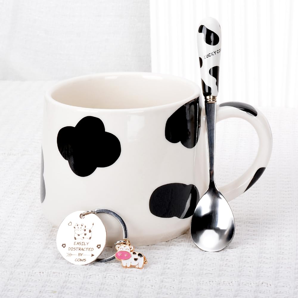 Tazza Mucca Con Mammelle – 450ml Originale E Divertente, Idea Regalo Per Amanti Delle Mucche