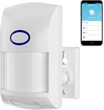Wireless Smart Motion Sensor PIR Motion Detector, WiFi Infrared Home Security Alarm System, TUYA App Control, No Hub Required, Smart Sensor Motion for Home,Business