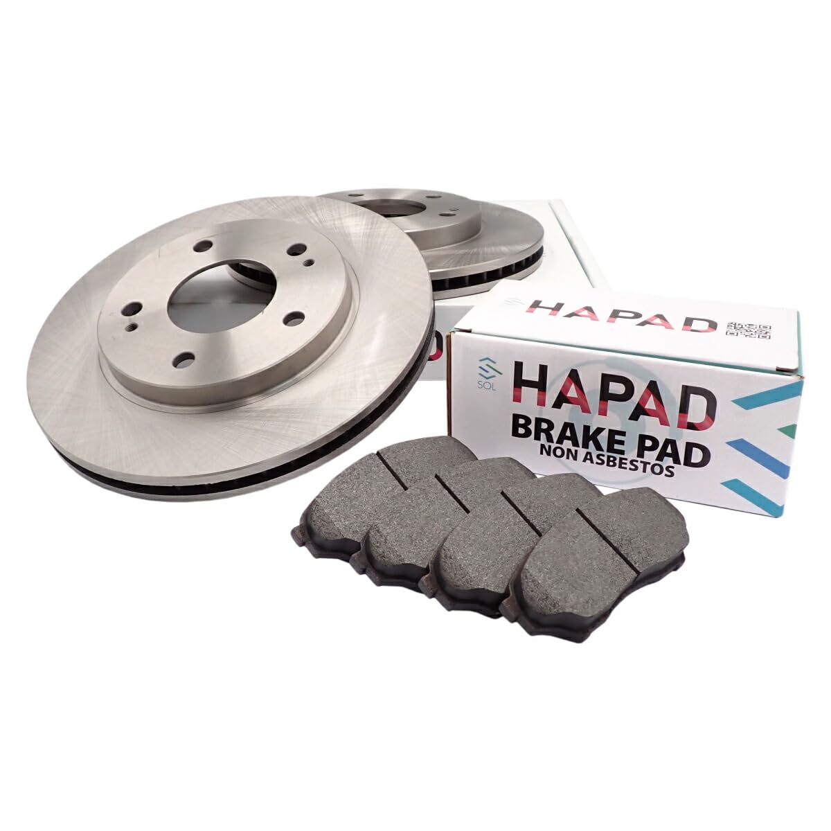 Amazon | HAPAD フロント ブレーキパッド + ブレーキーローター 左右