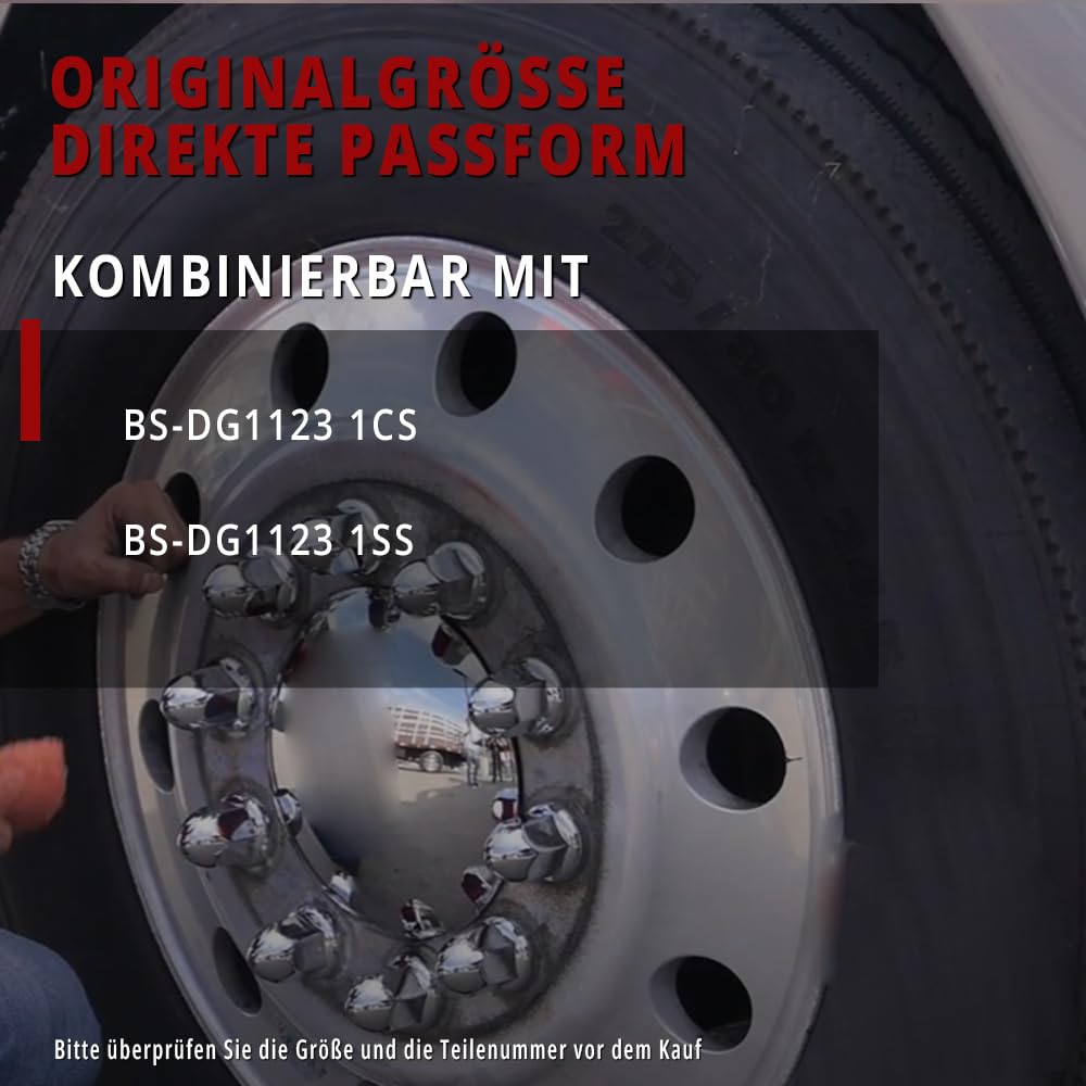 RhinoTuning 4 sztuki kołpaków kół do kołpaków OD 226 mm ID 218 mm, chromowane osłony piasty kół odpowiednie do przedniej osi kołpaków, wymienne nakładki na felgi