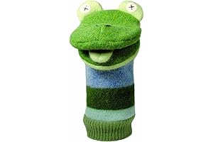 Cate & Levi: Welcome Home Premium Handmade Reclaimed Wool Frog Hand Puppet