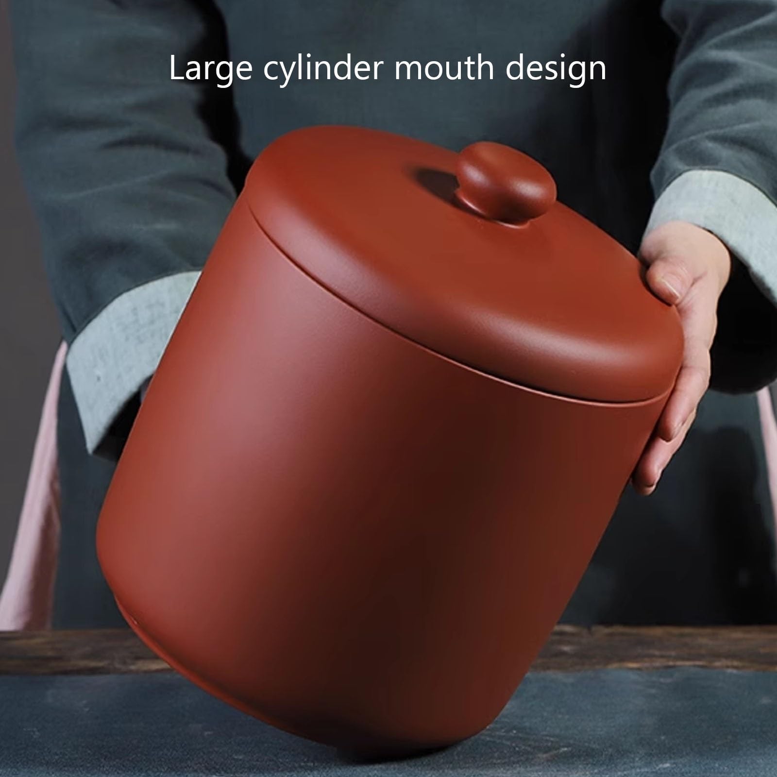 Ceramiczne wiadro na ryż, słoik do przechowywania żywności, pojemnik kuchenny na mąkę, płatki owsiane, karmę dla zwierząt domowych, herbatę, wszechstronne rozwiązanie do przechowywania