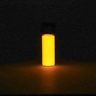 Orange Europium phosphorescent glow in the dark Powder - Chemistry Sample Halloween