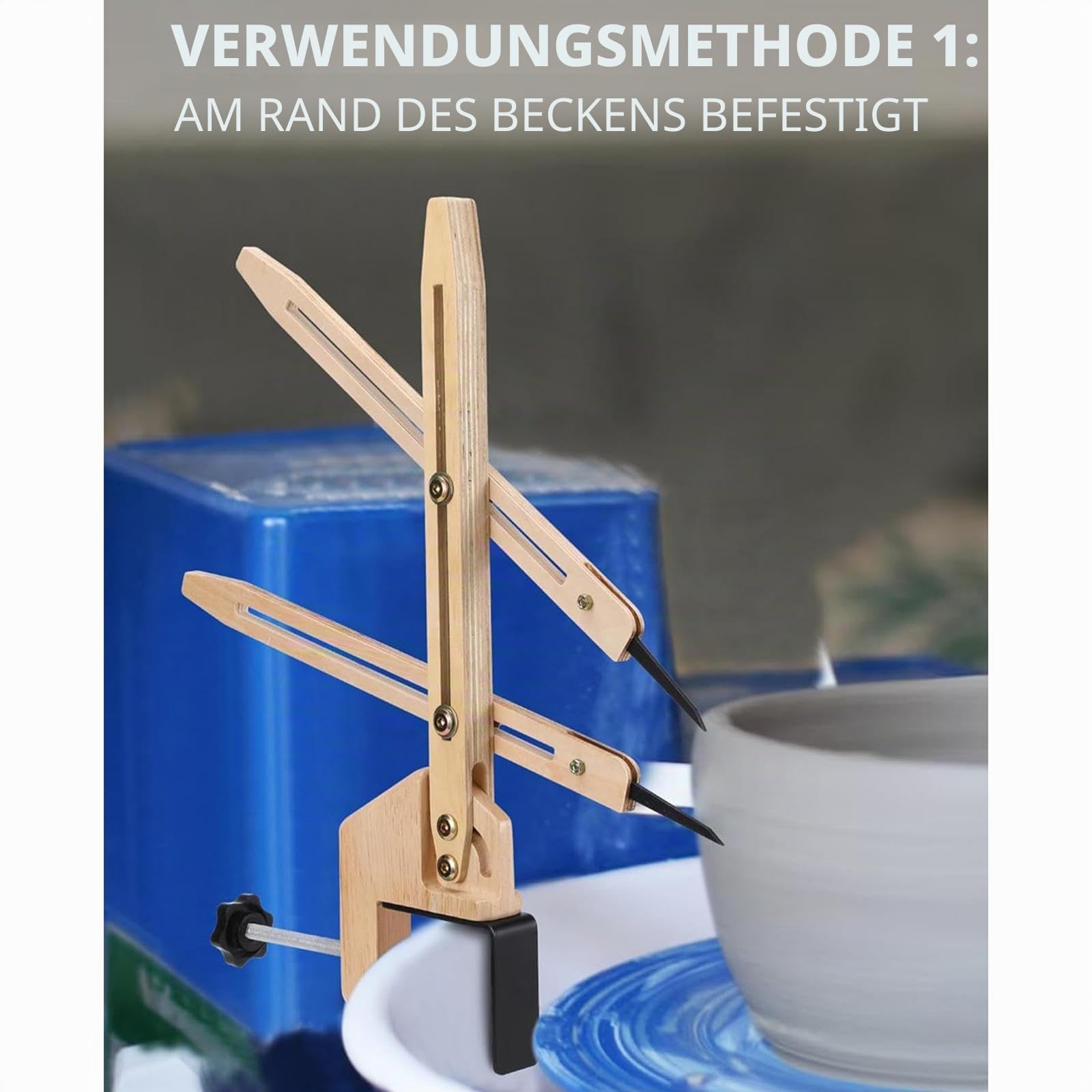 Pottery Throwing Gauge Holz Töpferwerkzeug Messlehre Modellierhilfe für Gleichmäßige Höhe Und Komfortables Arbeiten für Bastelraum