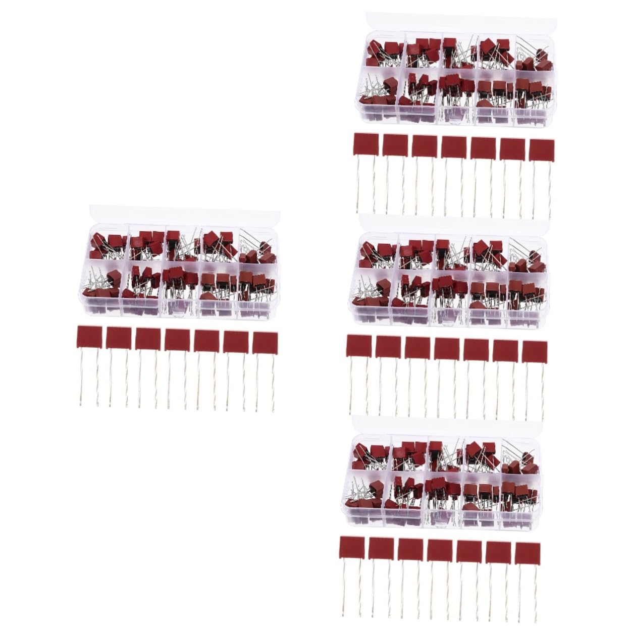 DOITOOL 4sets Fusibili Lenti Assortimento Plastica Per Tipo Per Circuiti Elettronici e Apparecchiature Domestiche