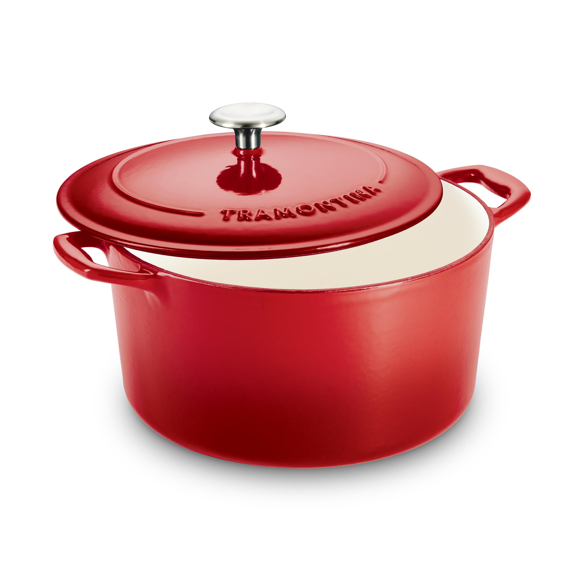 Tramontina Bestow Enameled Cast Iron 5.5-Qt Round Dutch Oven Pot with Lid