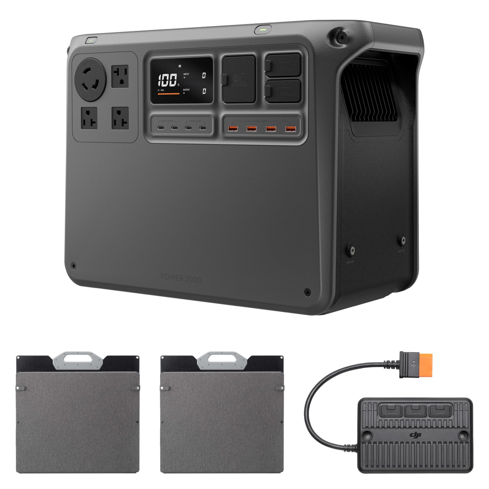 Amazon | DJI Power 2000 ポータブル電源+ IBCPOWER 200W折りたたみ式