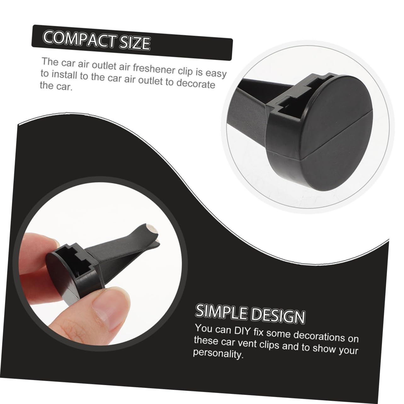 SOLUSTRE 240pezzi Clip Profumatore Per Auto Per Ventilazione Accessori Per Auto e Facile Installazione Design Compatto Per e Versatilità