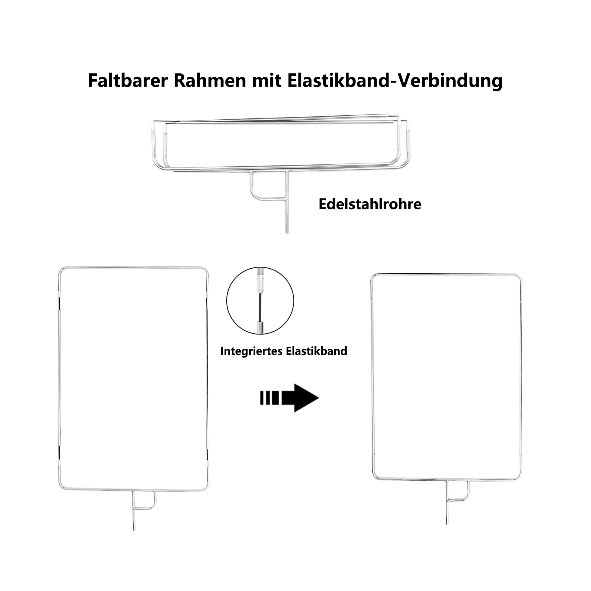 Fotografie-Lichtreflektor-Flaggen-Set, 75 x 90 cm, 4-in-1 Diffusor in Gold/Silber/Schwarz/Weiß und lichtdurchlässiger Diffusor, Faltbarer Edelstahlrahmen