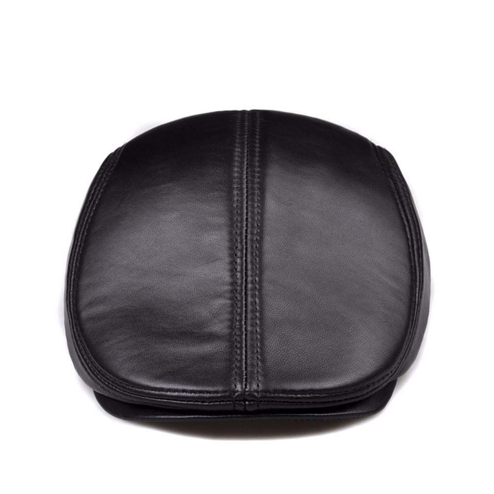 Cappello in Vera Pelle, Berretti Autunnali e Invernali da Uomo, Cappello in Vera Pelle, Cappello Freddo, Cappello, Berretto e Protezioni per Le Orecchie.