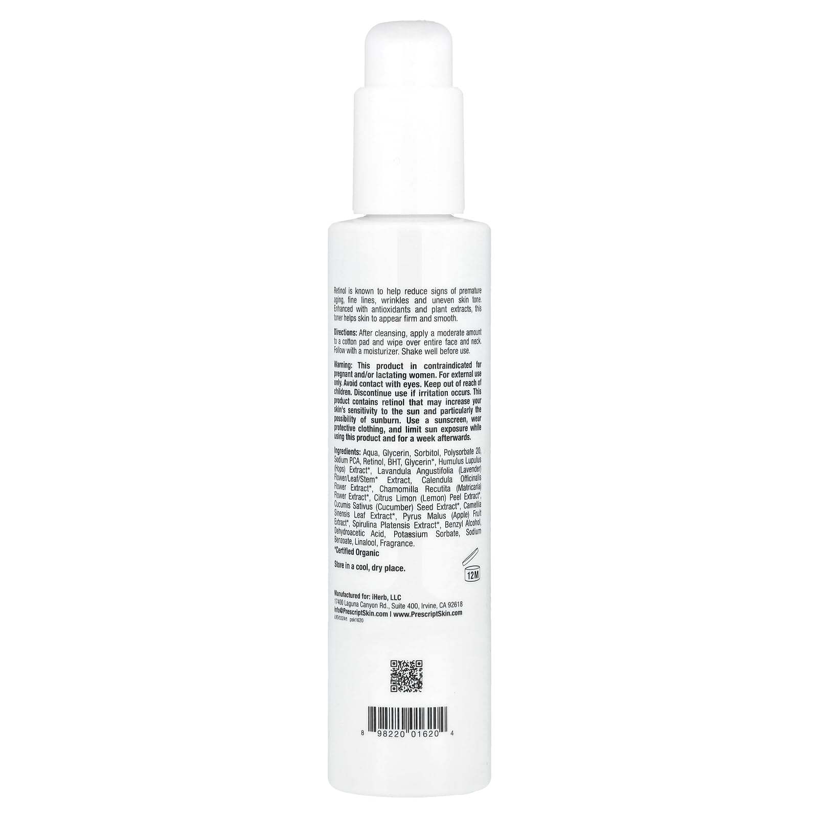 PrescriptSkin Retinol Toner, 6 fl oz (177 ml)