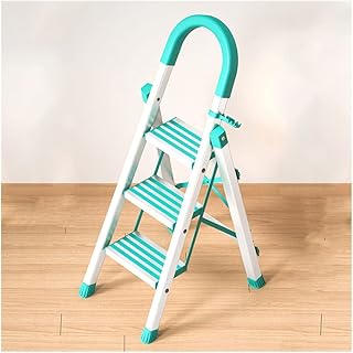Ladder Step Ladders 3 Step Ladder 4 Ft Portable Lightweight Aluminum Ladders 330lbs Capacity Stepladders with Tool Holder Lightweight Step Stool Portable Step Stool