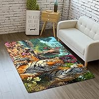 Morbuy Tapis De Salon Poils Ras, Grand Moderne Tapis De