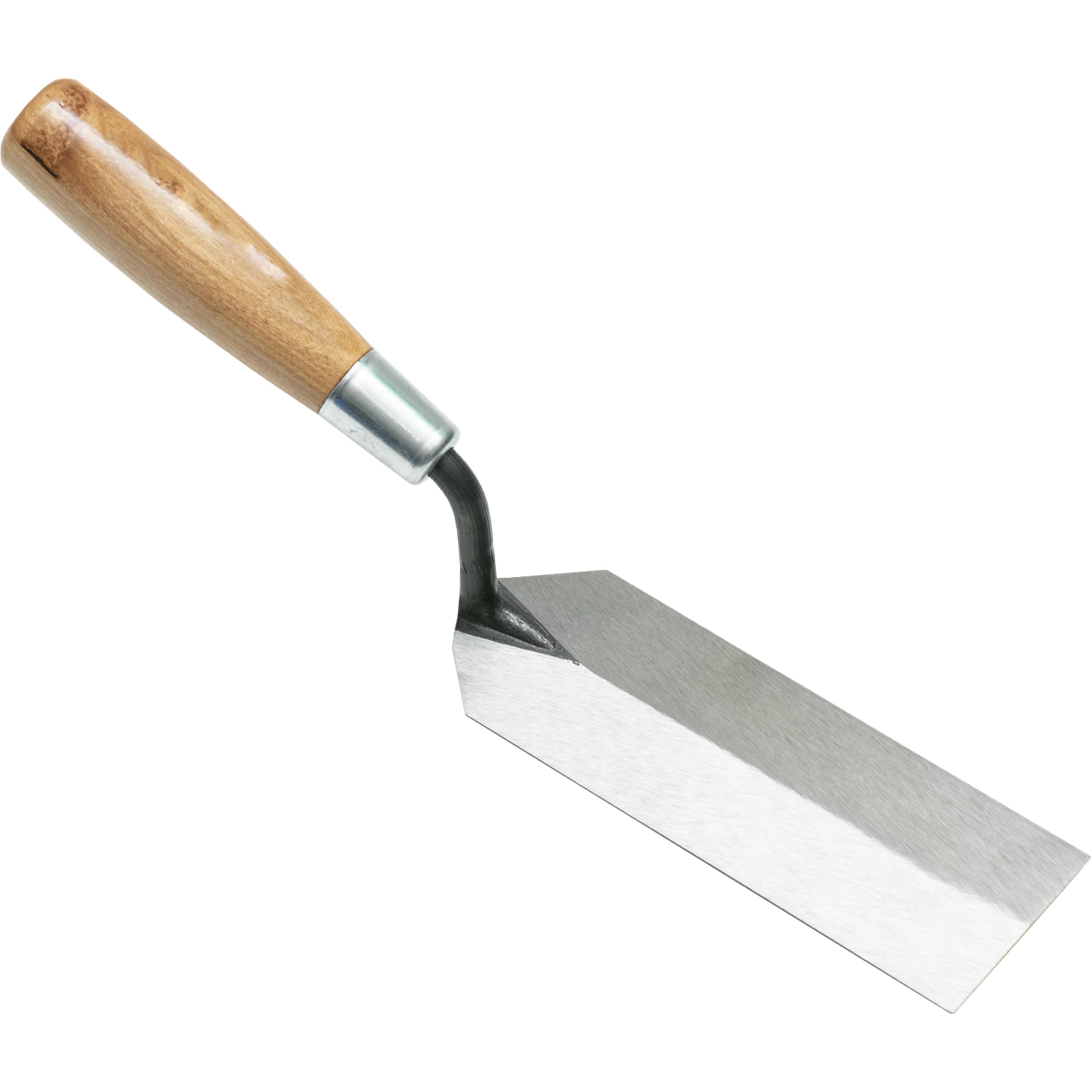 Paca krawędziowa Marshalltown z uchwytem z twardego drewna, stal węglowa, wymiary: 152x51 mm