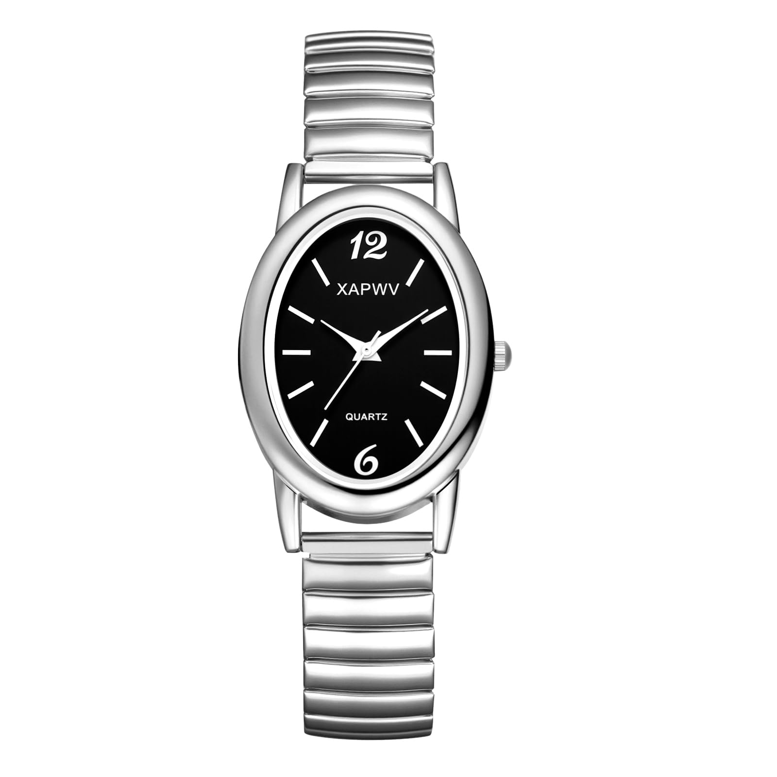 Avaner Armbanduhr Damen Edelstahl Oval: Stilvolle Elastische