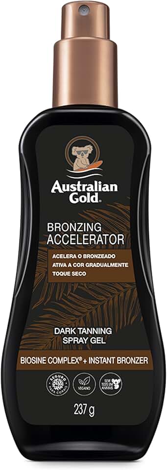 Acelerador Dark Tanning C/ Inst. Bronzer, Australian Gold (Embalagem pode variar)